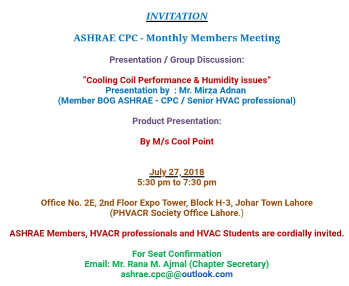 Monthly members meeting