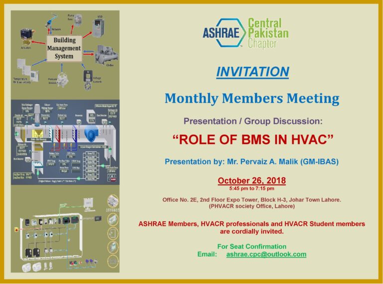 ASHRAE UET-KSK Student Branch “ORIENTATION ME 2K18”