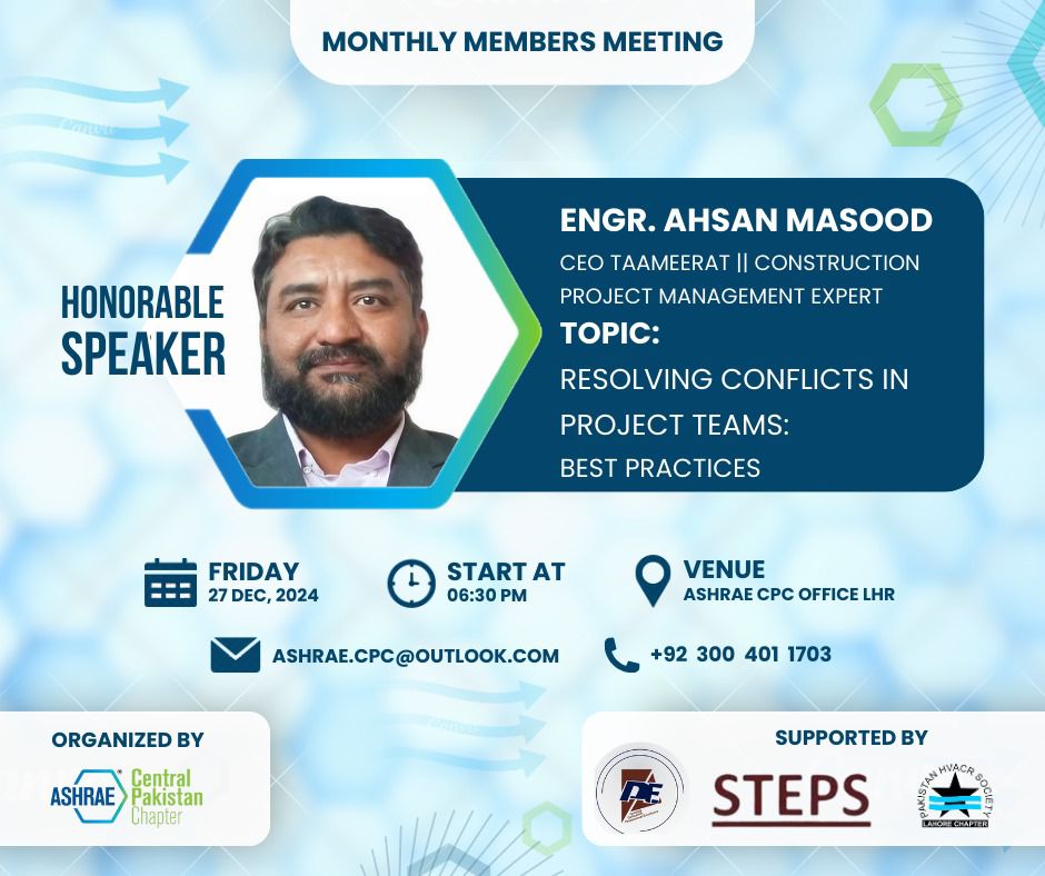 Monthly Members Meeting with Technical Presentation For December 2024